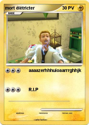 Pokemon mort élétricter