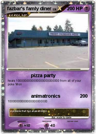 Pokemon fazbar's famly diner