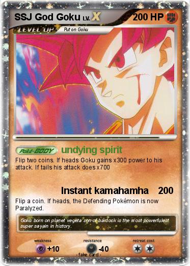 Pokemon SSJ God Goku