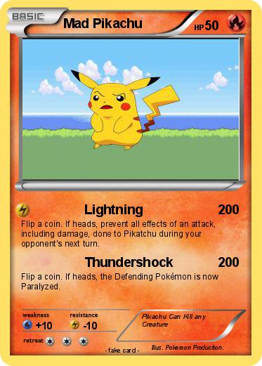Pokemon Mad Pikachu