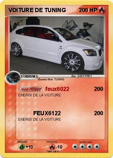 Pokemon VOITURE DE TUNING