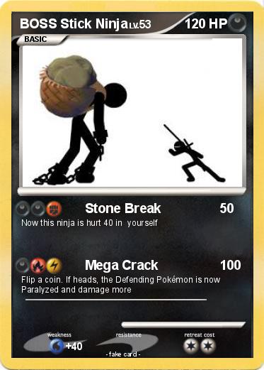 Pokemon BOSS Stick Ninja