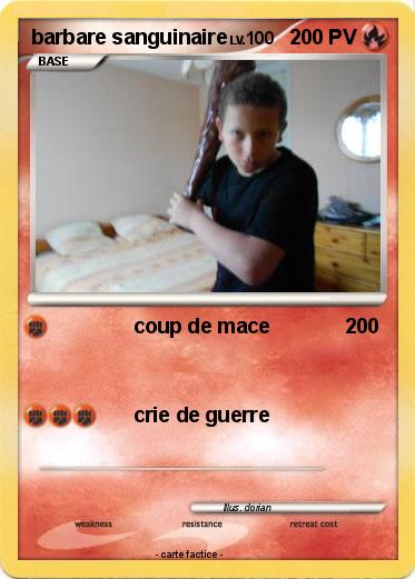 Pokemon barbare sanguinaire