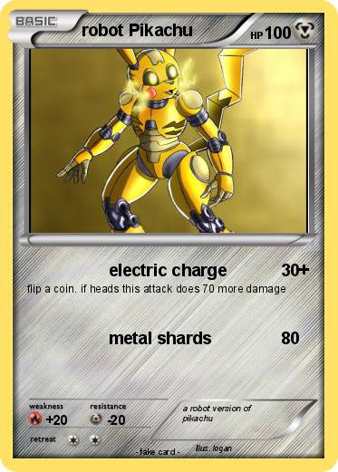 Pokemon robot Pikachu