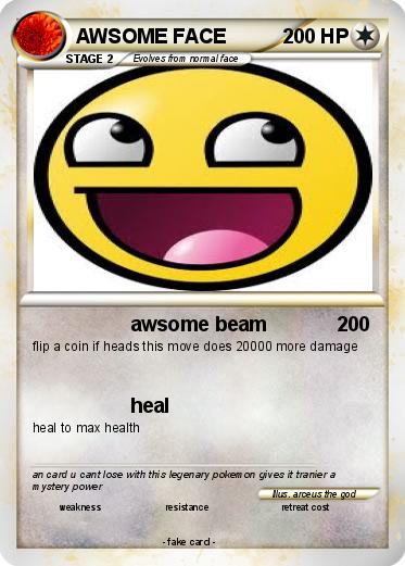 Pokemon AWSOME FACE