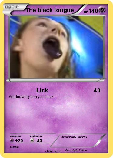 Pokemon The black tongue