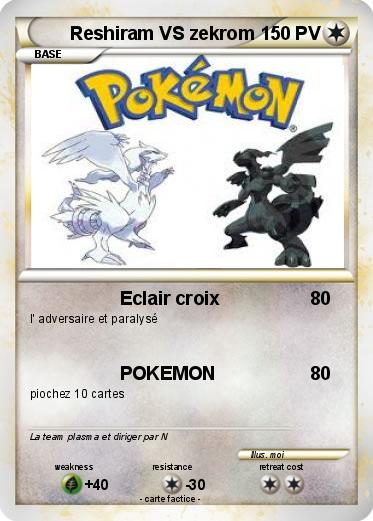 Pokemon Reshiram VS zekrom