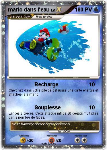 Pokemon mario dans l'eau