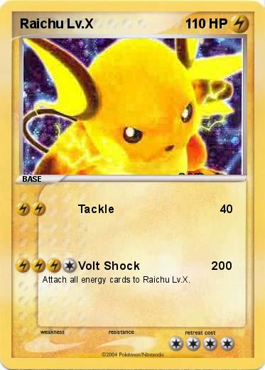 Pokemon Raichu Lv.X