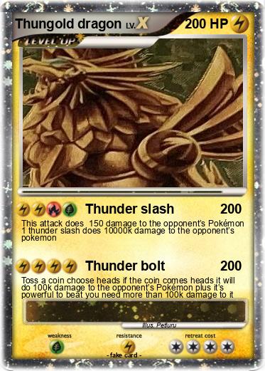Pokemon Thungold dragon