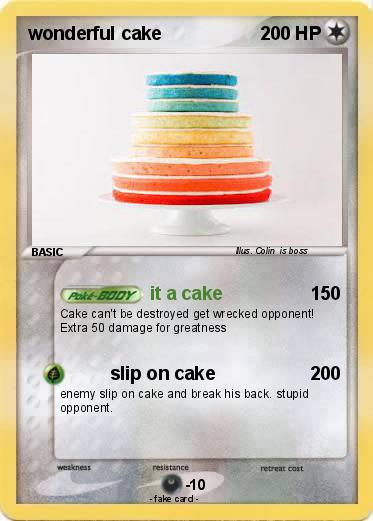 Pokemon wonderful cake