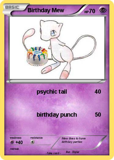 Pokemon Birthday Mew