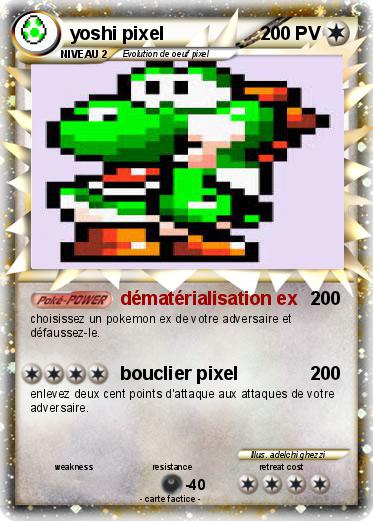Pokemon yoshi pixel
