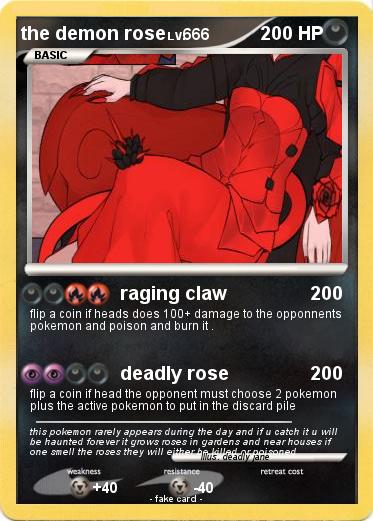 Pokemon the demon rose