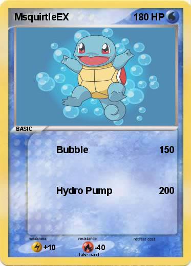 Pokemon MsquirtleEX