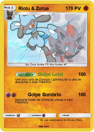 Pokemon Riolu & Zorua