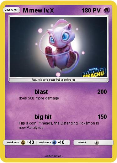 Pokemon M mew lv.X
