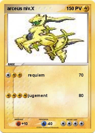 Pokemon arceus niv.X