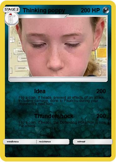 Pokemon Thinking poppy