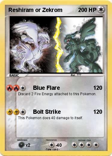 Pokemon Reshiram or Zekrom