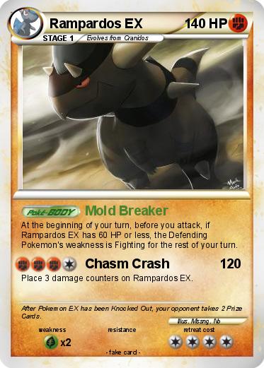 Pokemon Rampardos EX