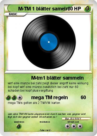 Pokemon M-TM 1 blätter sameln