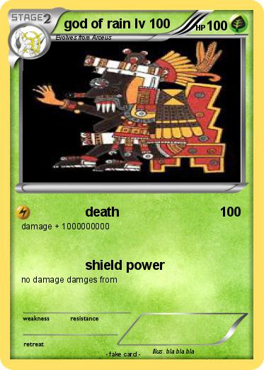 Pokemon god of rain lv 100