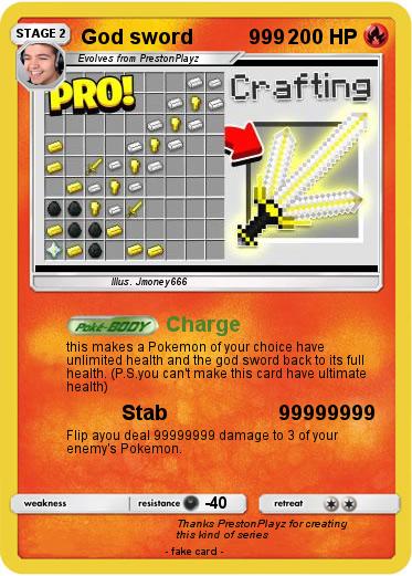 Pokemon God sword          999