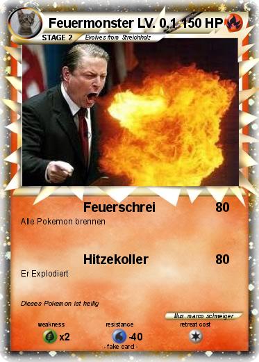 Pokemon Feuermonster LV. 0,1