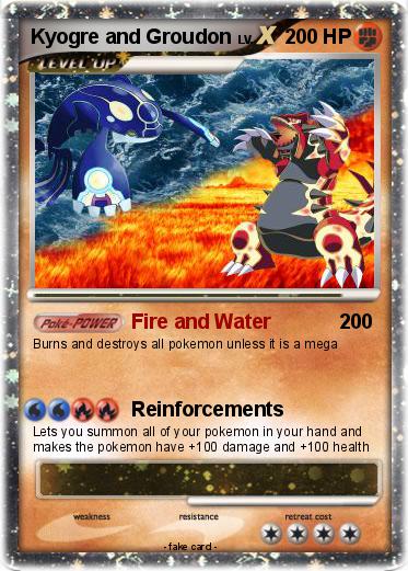 Pokemon Kyogre and Groudon