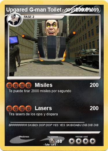 Pokemon Upgared G-man Toilet