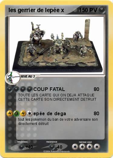 Pokemon les gerrier de lepée x