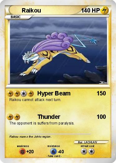 Pokemon Raikou