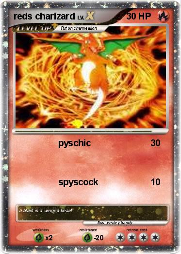 Pokemon reds charizard