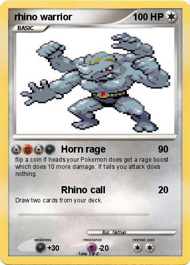 Pokemon rhino warrior