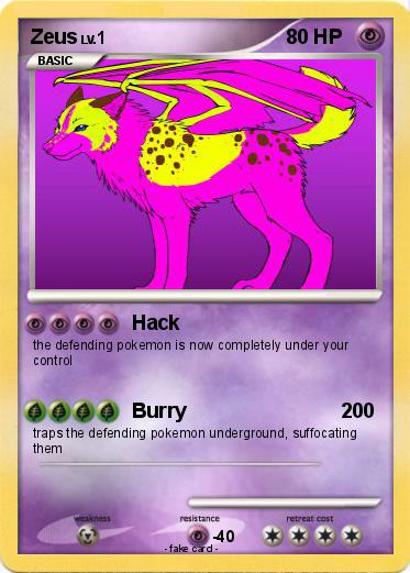 Pokémon Zeus 1500 1500 - Hack - My Pokemon Card