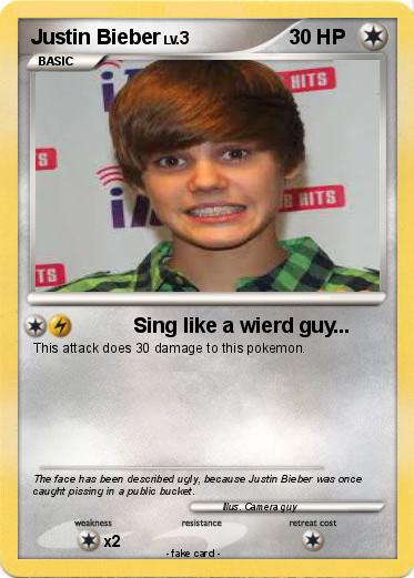 Pokemon Justin Bieber