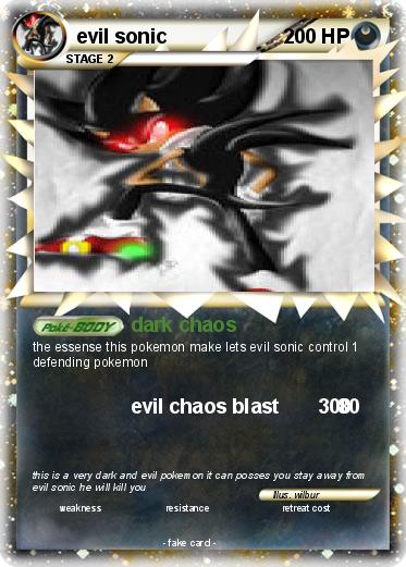 Pokemon evil sonic