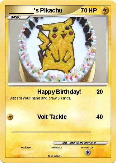 Pokemon ________'s Pikachu