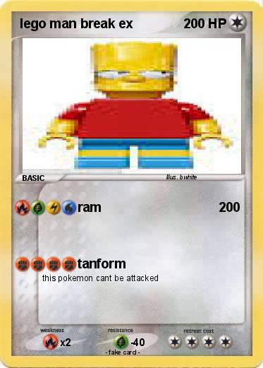 Pokemon lego man break ex