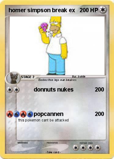 Pokemon homer simpson break ex