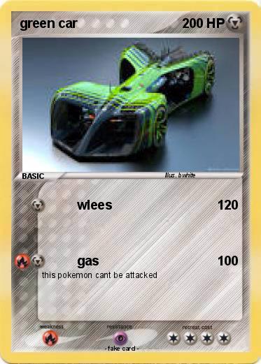 Pokemon green car