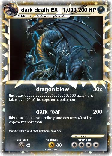 Pokemon dark death EX   1,000,