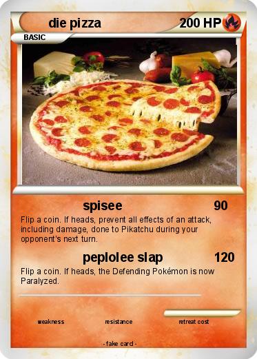Pokemon die pizza