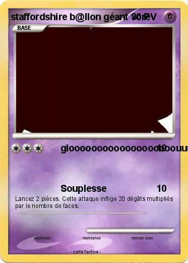 Pokemon staffordshire b@llon géant vore
