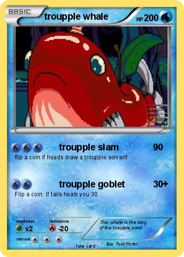 Pokemon troupple whale