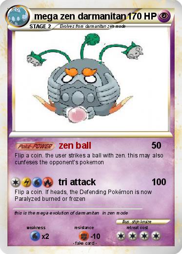 Pokemon mega zen darmanitan