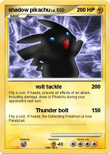 Pokemon shadow pikachu