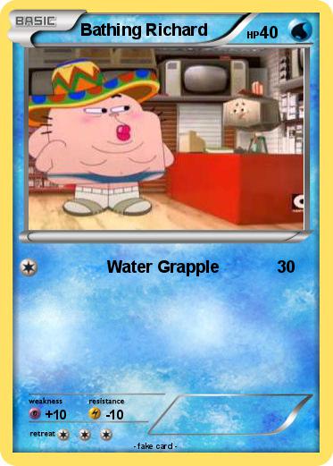 Pokemon Bathing Richard