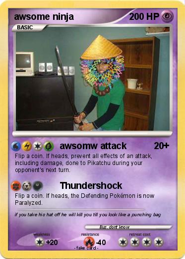 Pokemon awsome ninja